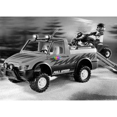 Playmobil 4228 - Pick-up verseny quaddal