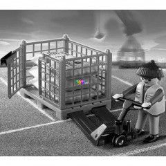 Playmobil 4474 - Dokkmunkás raklapemelővel