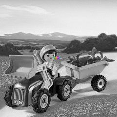 Playmobil 4943 - Répaszállító kistraktor - Tojásban