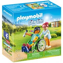 Playmobil 70193 - Kerekesszékben a beteg