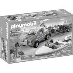Playmobil 71589 - Pick-up csónakkal és szörfösökkel