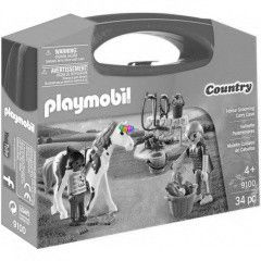 Playmobil 9100 - Hordozható szett - Lóápolás